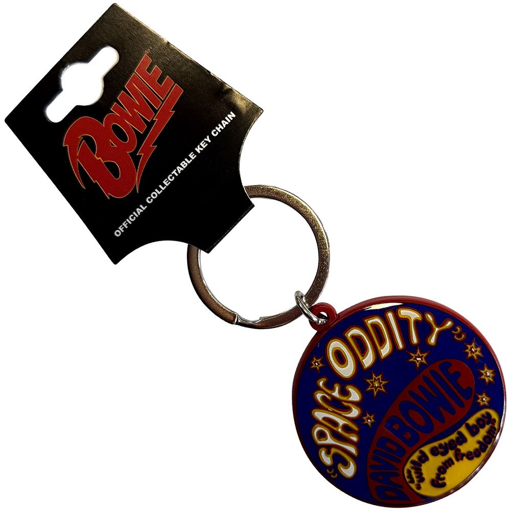 David Bowie - Space Oddity Sleutelhanger - Blauw/Multicolours